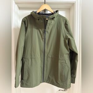 prAna Othello Falls Waterproof Jacket | L | Olive Green